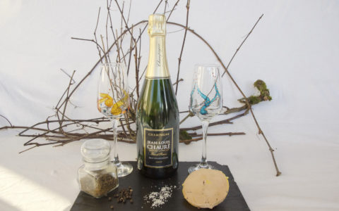 coupes de champagne brut Jean-Louis Chauré accord mets vins foie gras