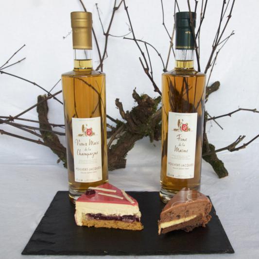 Specialite champenoise Vieux Marc de la Champagne & Fine de la Marne Poilvert Jacques accord mets vins patisseries